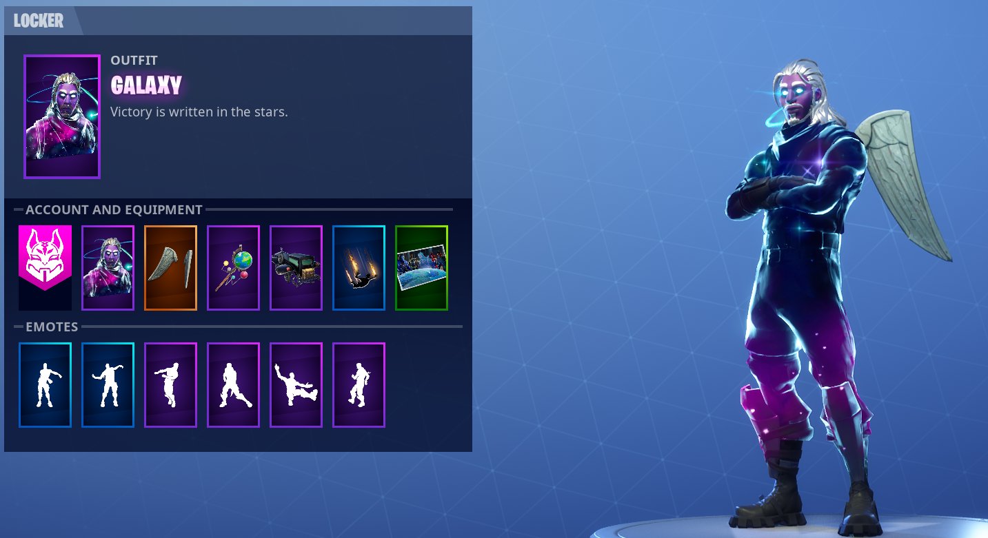 Fortnite galaxy skin for sale deals