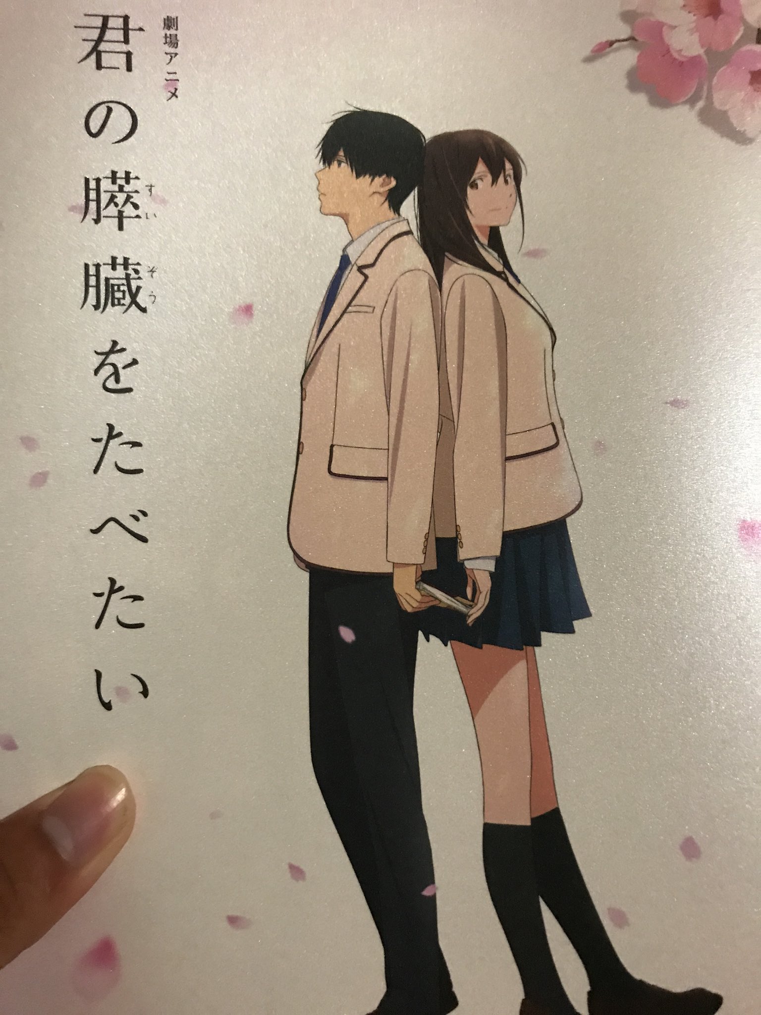 鬼畜の極み En Twitter 劇場アニメ 君の膵臓をたべたい 見てきました 原作小説 漫画 実写映画 そしてアニメ映画 手紙のシーンで隣のカップルも泣いていて 自分も泣いてしまった 原作でも泣き 漫画でも泣き 実写でも泣いてしまった アニメならではのいい