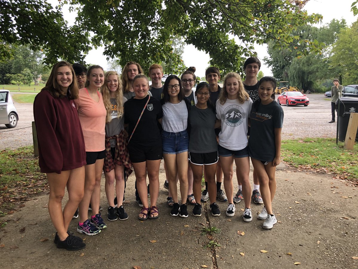 Early morning of passing our waters at the Hope 5k. First service project of the year!