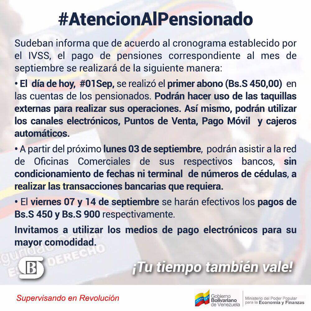ErikaOSanoja's tweet photo. Información oficial para los pensionados y pensionadas. https://t.co/ERuOHZJ6bD