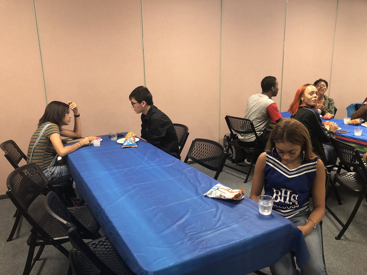tabiffy's tweet photo. A thank you luncheon for some exemplary student leaders @BHSBulldogsbcps who participated in the BCPS Welcome Back School video!!! Thanks #BHSStudents!! https://t.co/efB7B7jd52