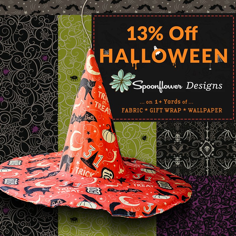 jparkerdesign's tweet photo. BOO!!! 13% OFF all Halloween 1+ Yards of Fabric, Gift Wrap &amp; Wallpaper on Spoonflower! HOOT! SALE ends Sunday... https://t.co/zs1KYFu8Jq https://t.co/s7PAt0Z3t0