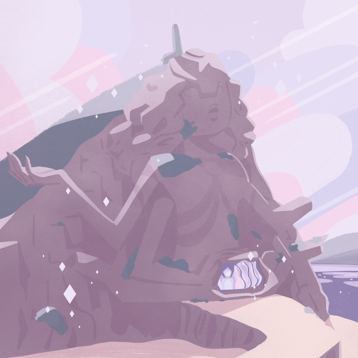 bealorart's tweet photo. 11. Gem temple πΈ I don't draw bakgrunds or landscapes much, but I guess a challenge should be a bit challenging #30daysofsteven #stevenuniverse #beachcity https://t.co/tcZf4gJmUS