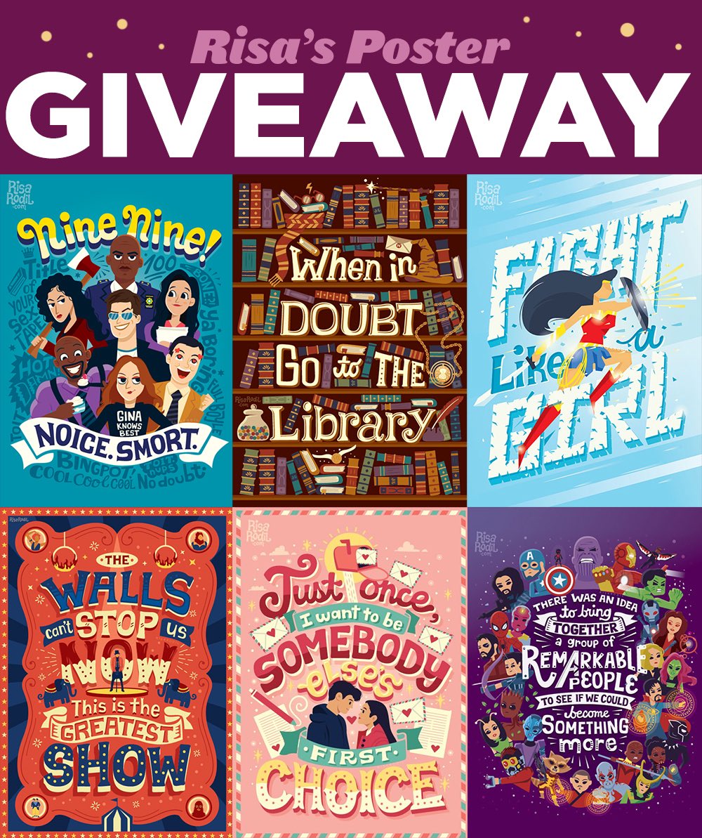 GIVEAWAY ALERT ‼️

As a general thank you for the continuous support, I’m giving away one poster to a lucky follower! 

Anyone who RETWEETS this post will get a chance to win ONE 16.4"x23.2" poster of their choice from any of my designs below. Picking the winner on Sept 7th!