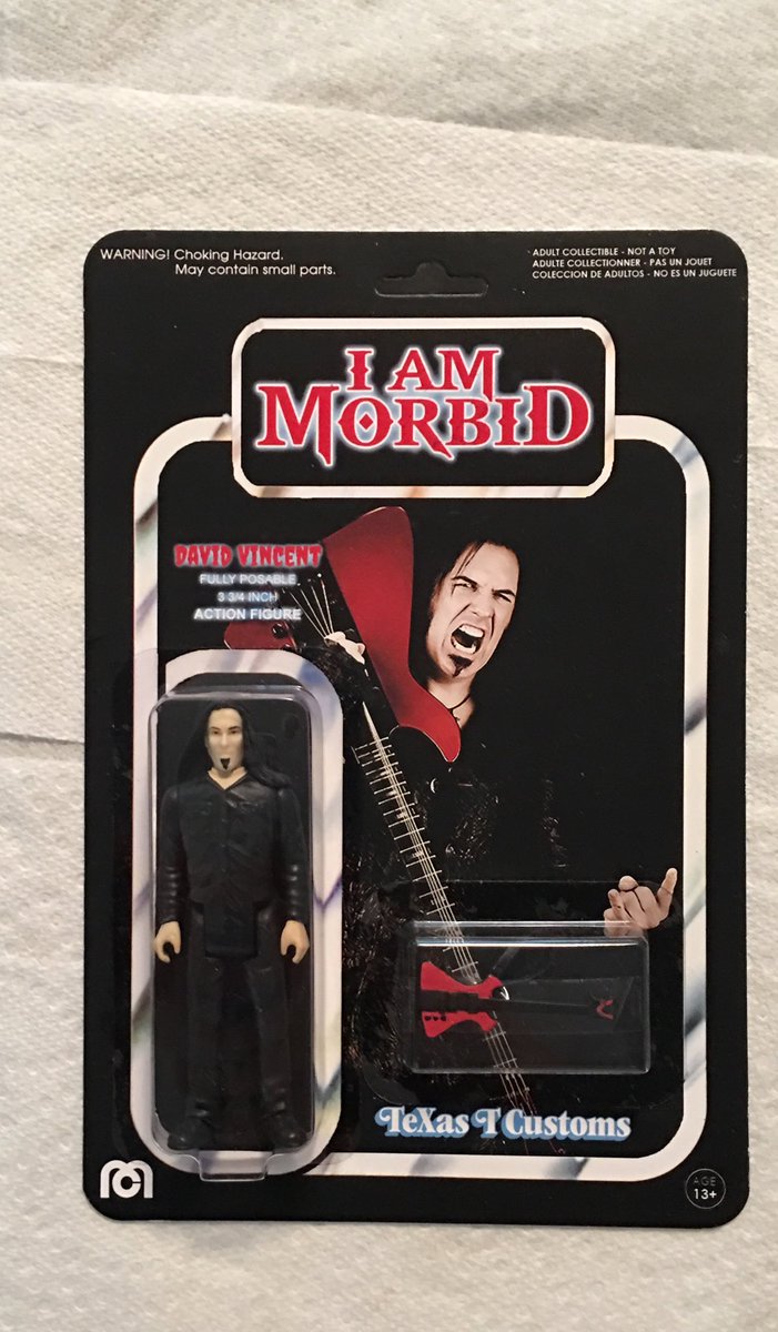 TeXasTCustoms's tweet photo. I am Morbid “David Vincent” Custom with Demonator Bass accessory! Used a Reaction 2 Blister From Empire Blisters. Enjoy! #TeXasTCustoms #EmpireBlisters #DavidVincent @officialdavidvincent @iammorbidband #demonator #customfigure #actionfigurecustom #customcardbacks #toddjara https://t.co/eYV5QKJ5Ir