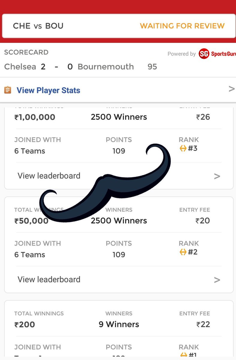 RNTkisena's tweet photo. #CHEvsBOU 
GL WINNING performance by small leauge team ⚽⚽ 
team posted and Everyone won 😉😉 
 #Congratulations post winning here plzz 
Now HIT  #RETWEET  
#dream11 #dream11team #RMLEG #RMvsLEG #JUVvsPAR #JUVPAR #fantasyfootball #LaLiga ⚽⚽ https://t.co/pZbjr3wdle