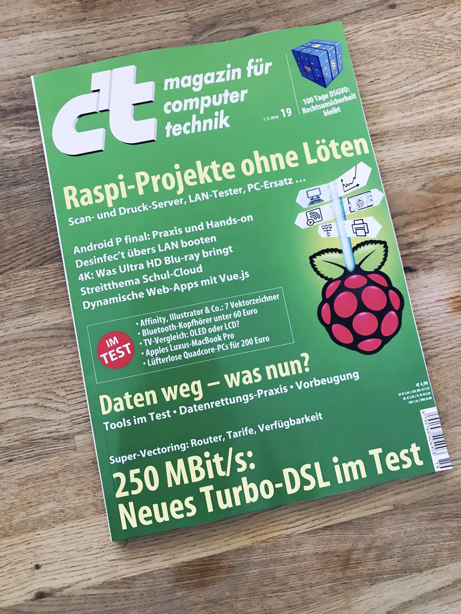 jsprofibuch's tweet photo. 👍 Das JavaScript-Profibuch als Buchempfehlung in der aktuellen c’t  🎉 #javascript 🦄 #professional 🍭 #nodejs ☀️#software ✨ #patterns 😃 #bestpractices 🌈 #coding 👍 #codingstyle 🎸#javascriptrocks ⚛️ #react 🚀 #angular // @ctmagazin @rheinwerkverlag https://t.co/3vwDeRJ8eV