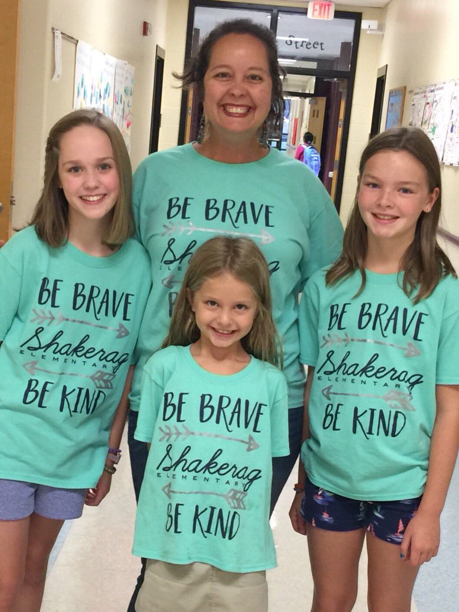 Loving our message for the year!  Be Brave. Be Kind! <a href="/ShakeragElem/">Shakerag Elementary</a> #twins