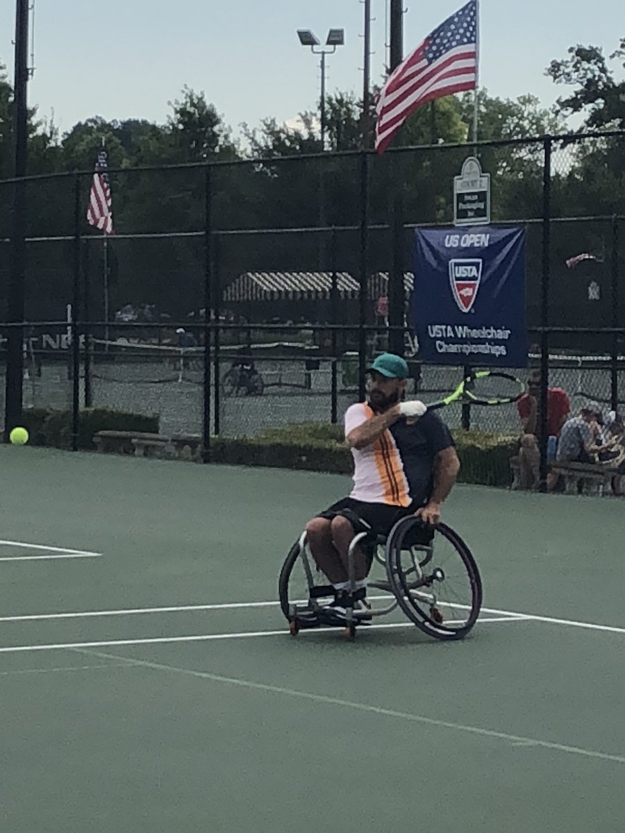#UPS is so proud to sponsor and volunteer at the US Open USTA Wheelchair Tennis Championships in St. Louis, MO. UPS family meet the World’s Number One Quad Player and Olympic Gold Medalist David Wagner! Such an inspiration to watch David and the worlds best athletes compete!