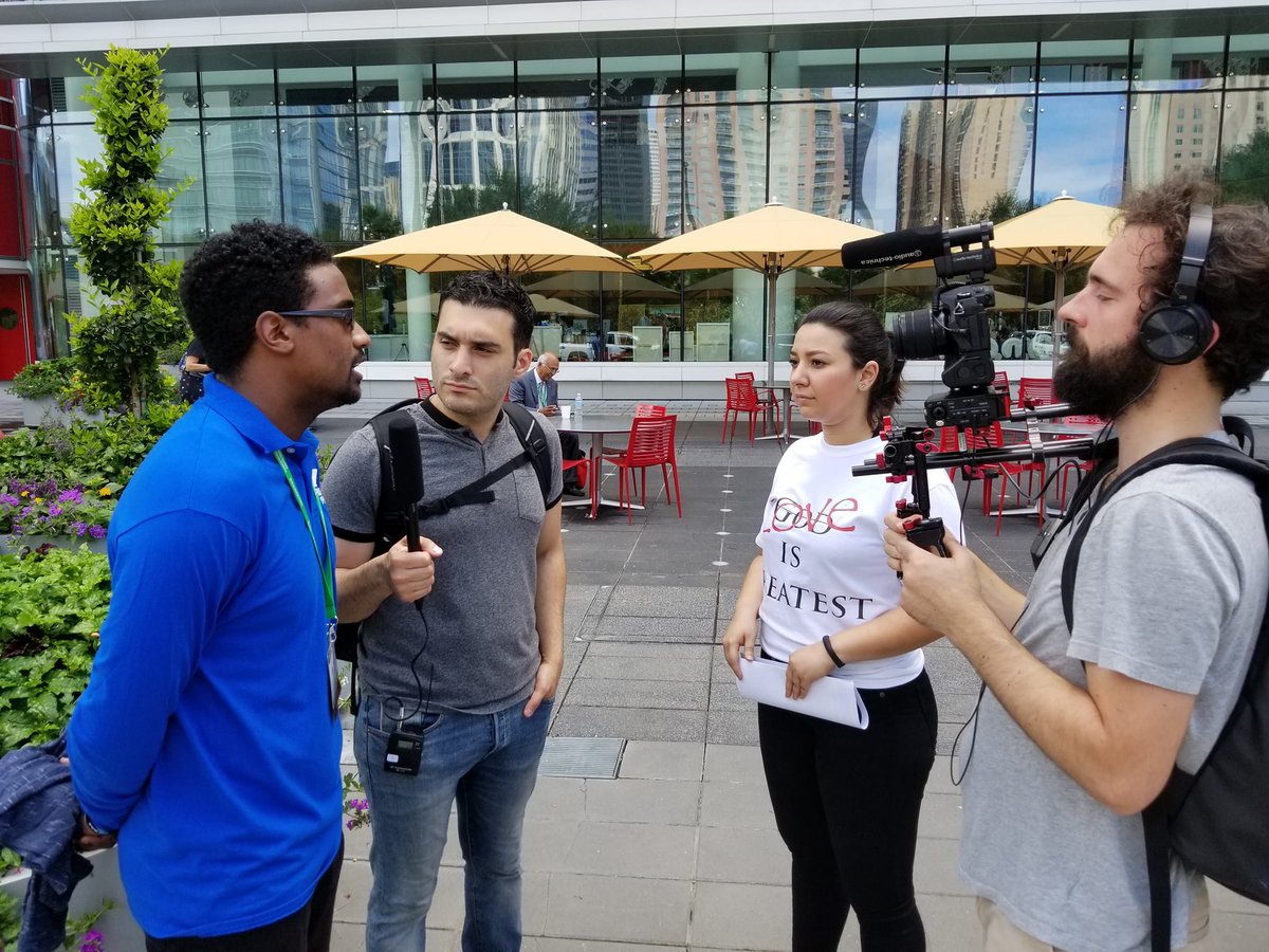Ex-Muslims of North America community members are at the Islamic Society of North America’s annual conference! Well, not inside, but we are outside – sharing flyers, speaking to people, and advocating for ex-Muslim rights! @ExmuslimsOrg #isna2018 #exmuslimsrising