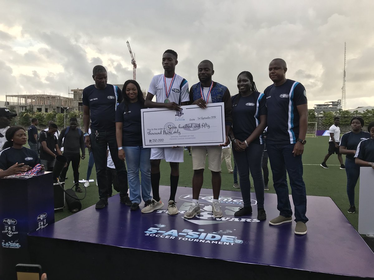 PremierCoolNG's tweet photo. Congratulations to #HuntersFC. Second runner up in the #PremierCoolTurfWars football competition. https://t.co/pKMpIeik1T