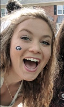 Rosie girl calling out the Dawgs!💯#UGA #mydaughterissocool