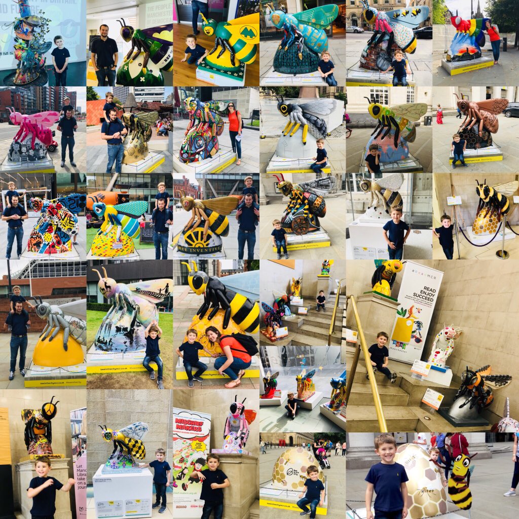 lesleyC84's tweet photo. We’ve been very busy 🐝 this isn’t even all of the 124 we found in@2 days hunting and 21.5km walked 😂 @beeinthecitymcr #beeinthecity #beeinthecitymcr https://t.co/qnyqGDX27U
