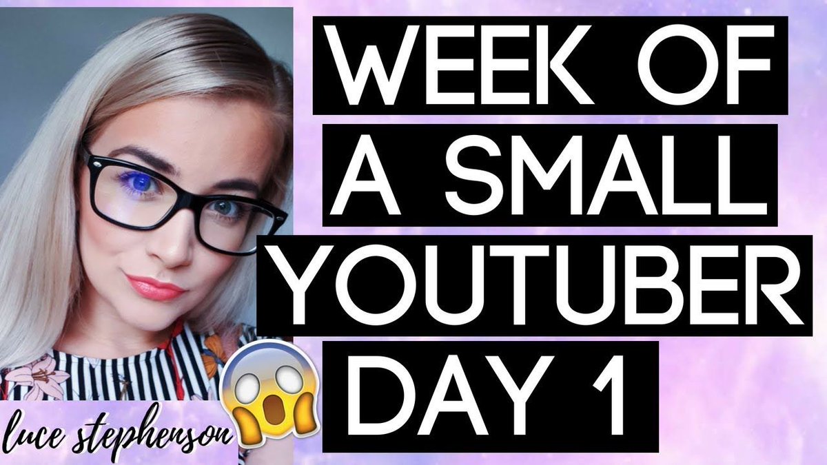 LuceStephenson's tweet image. NEW VIDEO EVERY DAY THIS WEEK!! 

LIFE OF A SMALL YOUTUBER | WEEKLY SERIES AUGUST 2018 | Luce Stephenson buff.ly/2ohugZW

#smallbloggers #smallblog #smallstreamers #smallyoutuberarmy