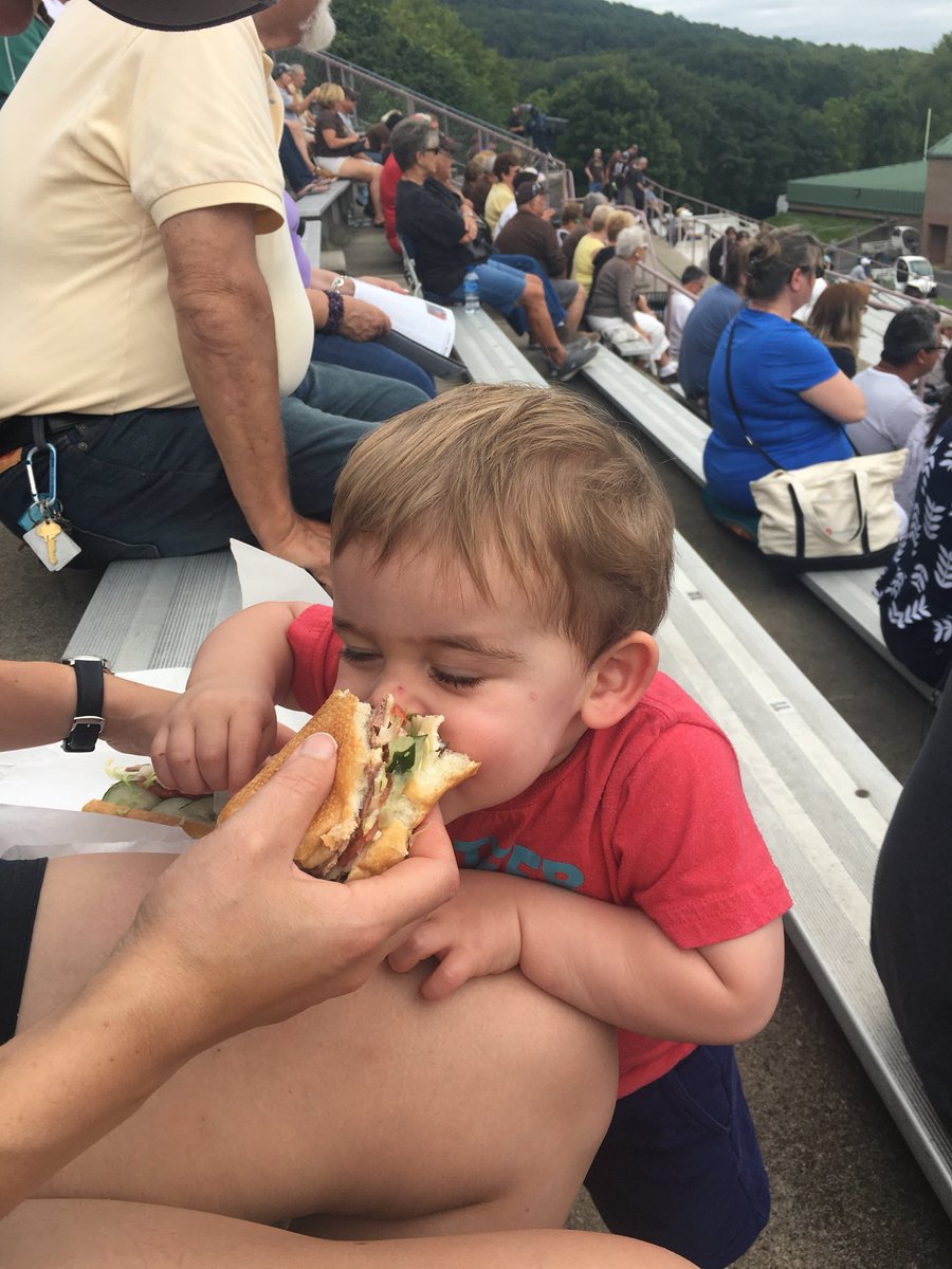 Caden’s first <a href="/thegoosemen/">tony silvoy</a> sandwich. Thanks Tony!