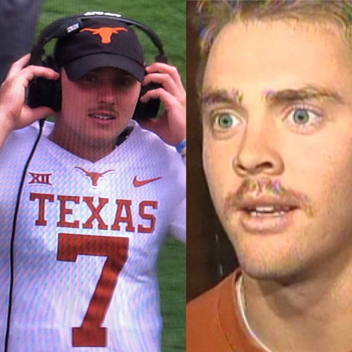 LonghornNetwork's tweet photo. Must be a QB thing https://t.co/dIWTGgmyk7