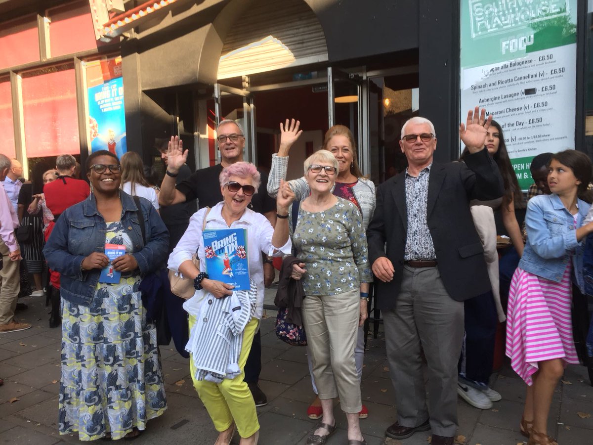Great afternoon at Southwark  Play house. A group of Silver cheerleader  went to see a musical about cheerleading.  Such energy. Amazing cast.