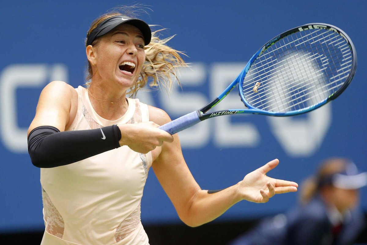 Marttunis's tweet photo. Maria Sharapova uso 2017 https://t.co/81Cniethei