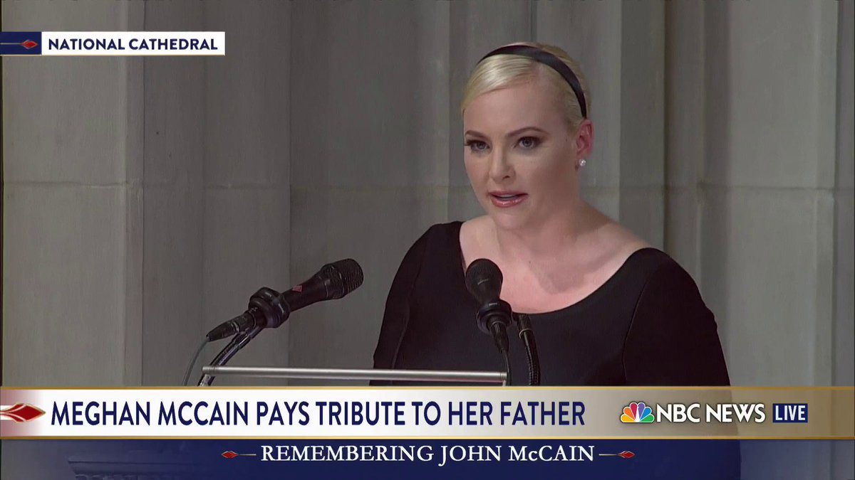 NBC News on Twitter "Meghan McCain "We gather here to mourn the
