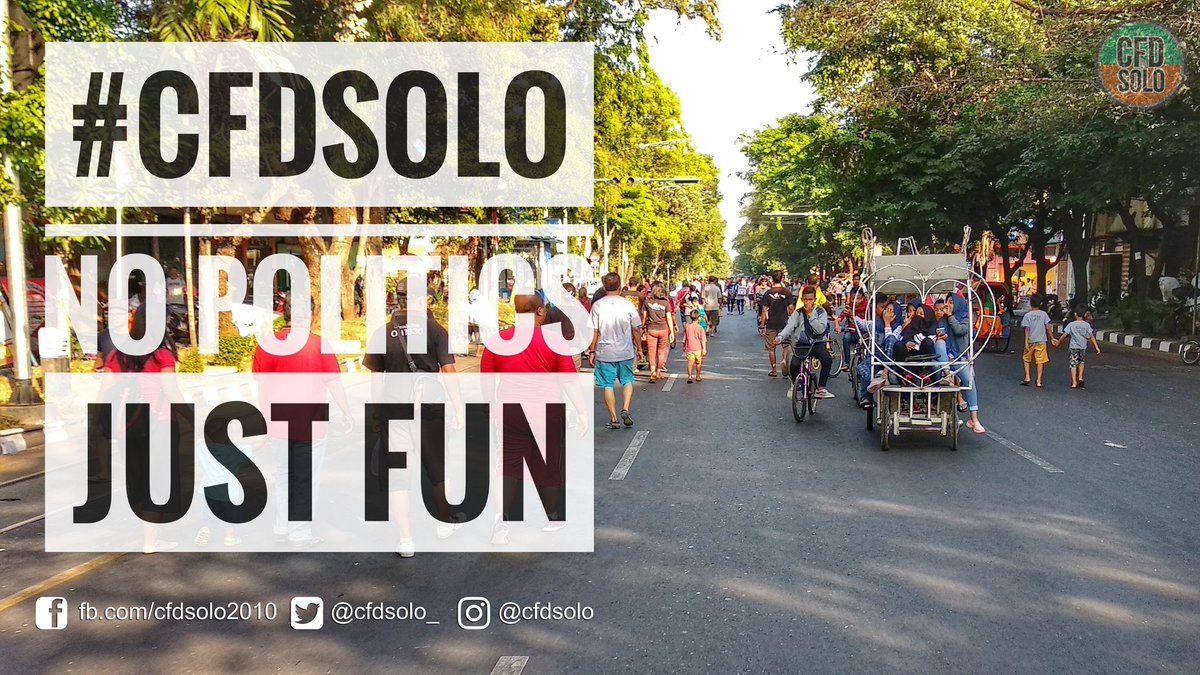 cfdsolo_'s tweet photo. Ayo ke CFD, 05.00 - 09.00
#CFDNoPolitics
#CFDJustFun
#CFDIndonesia
#CFDSolo
#KotaSolo https://t.co/kv6fKiNRwM