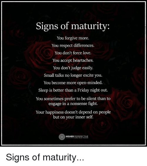 "What a world it would be if we would all act mature!" -EmbracingMyself