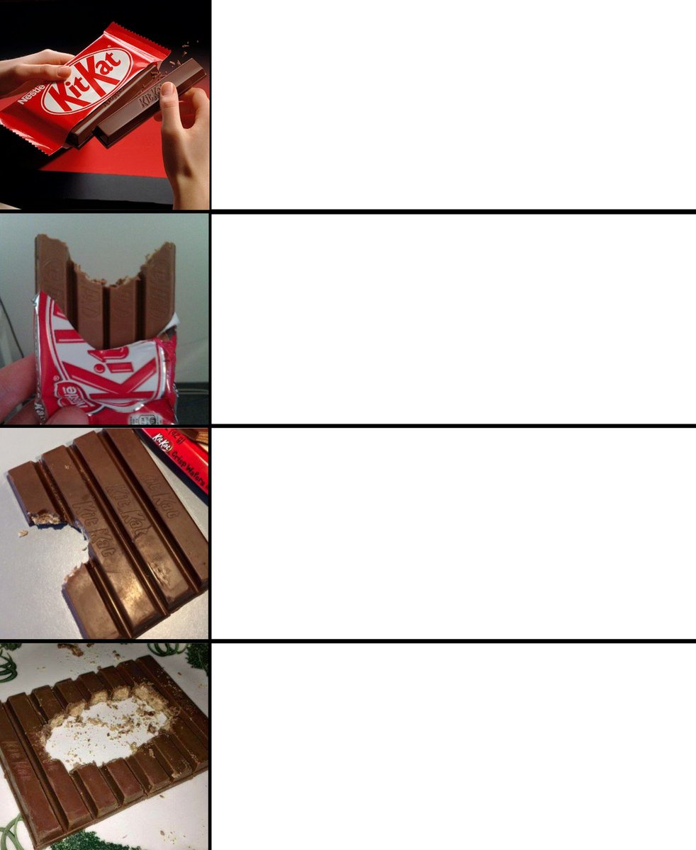 The cursed Kit Kat meme.