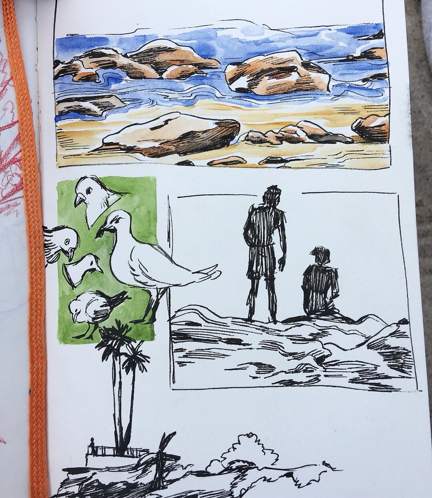 Beach sketches 
#myart #sketchbook #artistsontwitter 