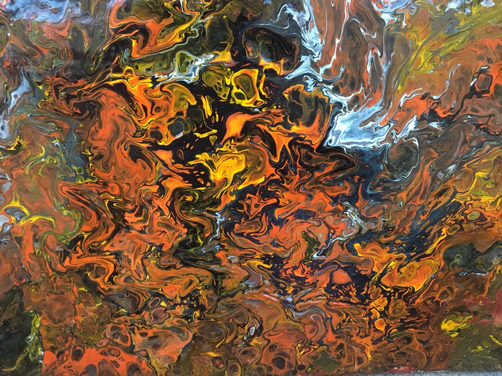 PrOGinFTL's tweet photo. Saturday Soul Food.  All available for adoption!  Good juju included. #artforsale #painting #groovy #colors #oneofakind #artists https://t.co/DKPFfh00EH