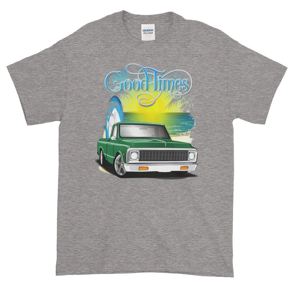 RPMArtShirts's tweet image. 1972 Green Chevrolet C10 Pickup Truck Good Times shirt #1972c10 rpm-art.com/product/1972-g…