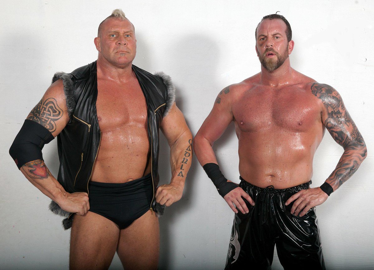 kowboymh's tweet photo. @IMPACTWRESTLING @SuperMexCTM @KardinalSinners but at 6'8 320 and 6'6 270 its seems we are too big for wrestling now in North America. #MonsterAreReal https://t.co/e6J9RH1EWL