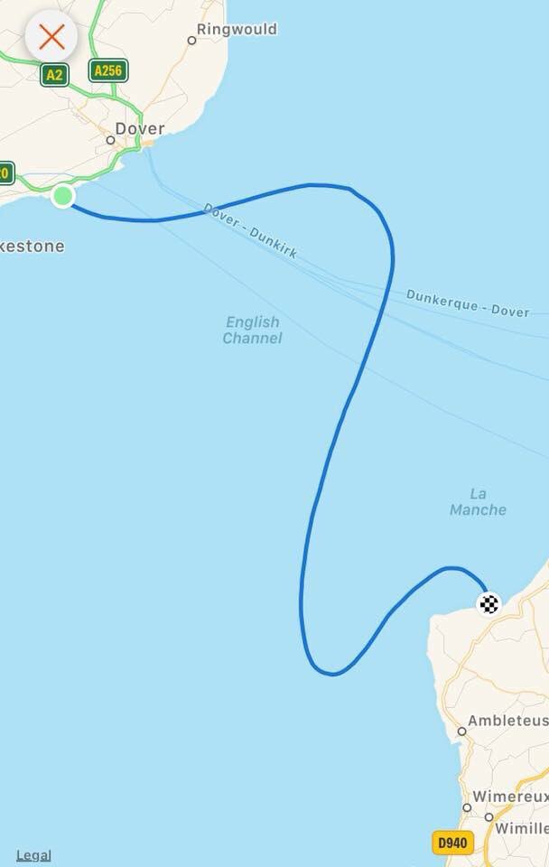 HelenWr48130046's tweet photo. English Channel relay swim conquered 16 hrs 45 mins!!! https://t.co/fjtYb1X0zt