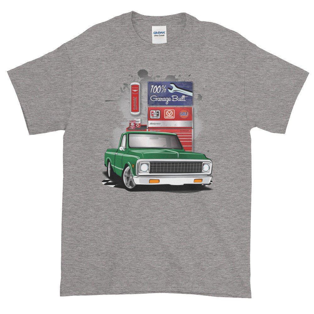 RPMArtShirts's tweet image. 1972 Green Chevrolet C10 Pickup Truck Garage Built shirt #1972c10 rpm-art.com/product/1972-g…