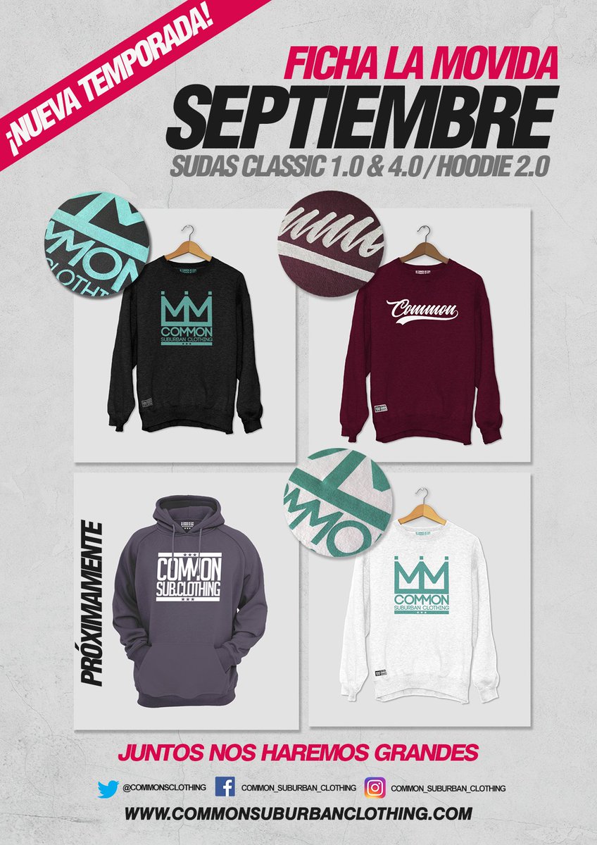 COMMONSCLOTHING's tweet image. Septiembre llega con su "¡Oh Dios mío!" la nueva movida está disponible en nuestra tienda online, solo tienes que ficharla ;) commonsuburbanclothing.com #fichalamovida #Septiembre #nuevatemporada