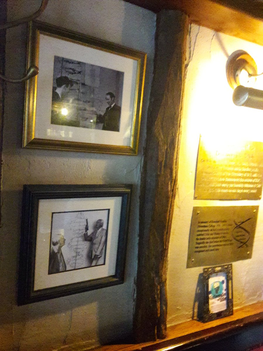 Doctor_Astro's tweet photo. Watson and Crick drank here #eaglepub #cambridge https://t.co/P1oZHKVADS