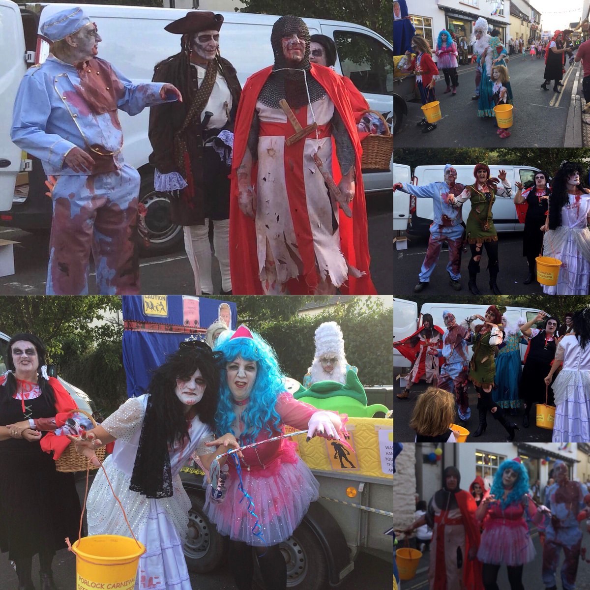 Hope no one got bitten by our zombies in pantoland tonight at Porlock Carnival!