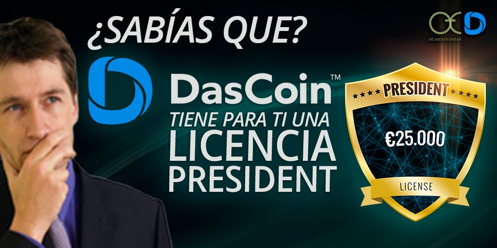 OlamFinanzas's tweet photo. ¿Sabías que #DasCoin tiene para ti una licencia #President?

Posee 325,000 ciclos. Esta licencia contiene tres (3) actualizaciones de red y 18.3 de bloqueo de frecuencia. Y el usuario podrá tener máx. 183.333 de monedas.

#Olamfinanzas #Sabiasque #criptomonedas #criptodivisas https://t.co/f8nmzrIwpO