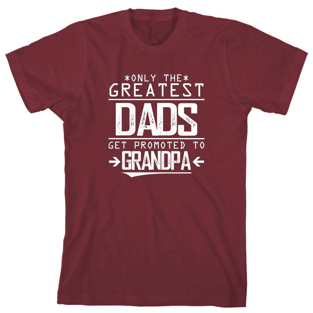 Only The Greatest Dads Get Promoted To Grandpa Shirt etsy.me/2PY14Uj #clothing #newbabyarrival #babyannouncement #giftidea #bestdaddy #daddyshirt #etsy #dad #grandpa #father #dadshirt #dadjokes #grandpashirt #shirts #uncensoredshirts #newgrandpa #newdad