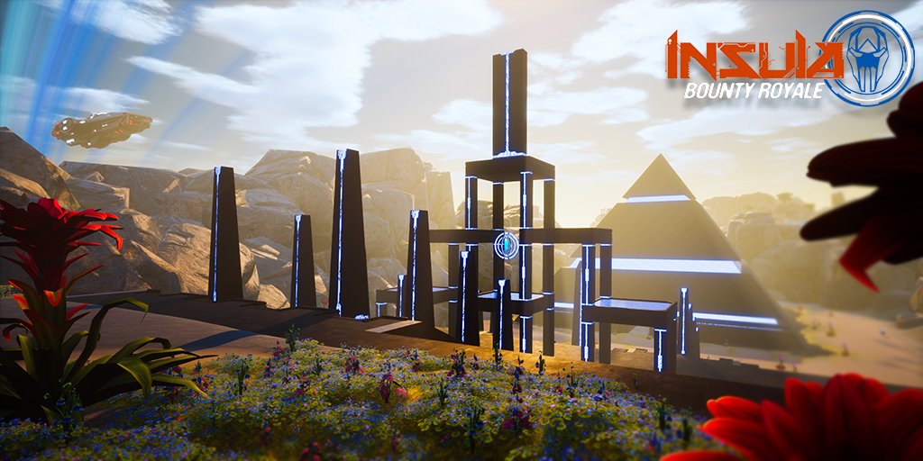 PlayInsula's tweet photo. @UnrealEngine Viewing the ruins and distant pyramid. #BountyRoyale #GoodbyeCircle #indiedev #indiegame #ue4 #screenshotsaturday https://t.co/6xUgLDZHAf https://t.co/wBergfVbqA