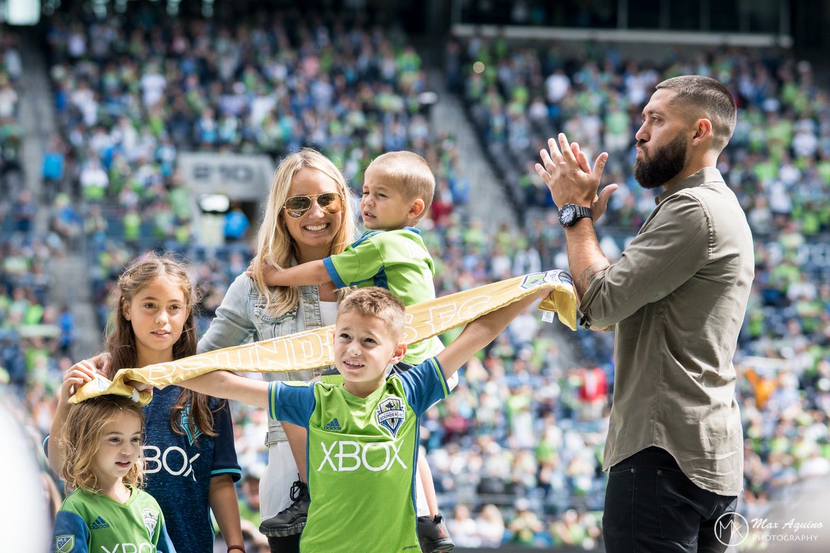 Max Aquino on X: Prior to the game, Clint Dempsey and his family