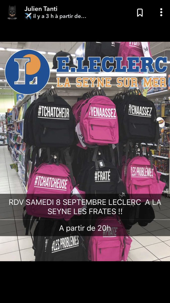 moutenzo's tweet photo. c’est bon j’ai trouvé mon sac pour la rentrée !!! https://t.co/9FrOKj3HkE