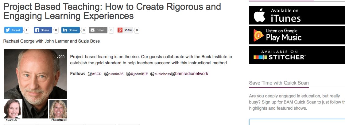 Project Based Teaching: How to Create Rigorous and Engaging Learning Experiences bamradionetwork.com/ascd-learn-tea…  <a href="/ASCD/">ASCD</a>  @runnin26  @<a href="/johnlBIE/">John</a>  <a href="/suzieboss/">suzieboss</a> #edchat #education #PBL #edreform #teaching