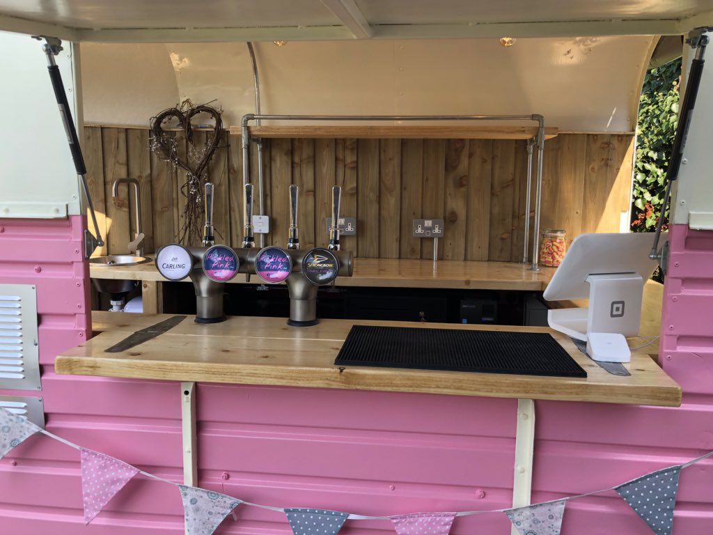 PickledPinkPod's tweet photo. @Toolyboy heard you like converted vehicles! This is what you call a trailer bar! https://t.co/WzOfiIH8UR