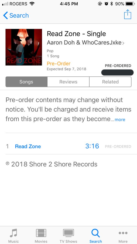 AlexAnderson563's tweet photo. Just preordered @Aaron_Doh and @whocaresjxke new single!!!!! Can’t wait to hear it I’m so excited!!!! #readzone https://t.co/X1xdIiP8Xb