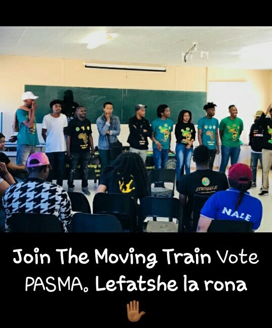 PASMA_WELKOM_FS's tweet photo. Join The Moving Train.
#VotePASMA.
12/09/2018
@cutfsonline
@AzaniaPac
@PACAZANIA59
@MediaKamo
@TwanaNzima1
@DeWeLiCiOuS92
@SkhosanaJohnnie https://t.co/LHYsDCfE7p