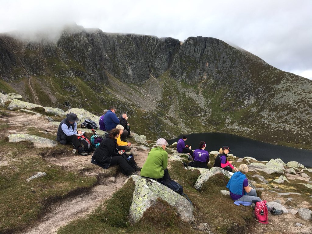 BackstrongTrust's tweet photo. What an awesome 11hr trek led by fab guide Garry at @hillgoers , raising funds for @BackstrongTrust - thank you everyone for all your support &amp; high spirits!! ⛰🌟🤩 5 munros, 1 fantastic day - well done all!!   @iamacintosh @donna_h_mac #lochnagar and #Whitemounths https://t.co/v9NZlMeSKR