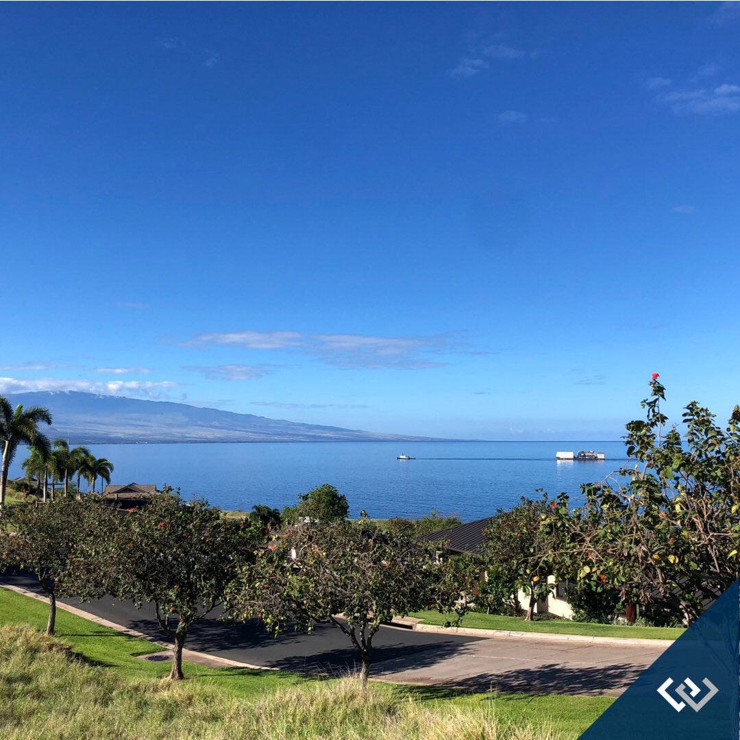 Nothing like last week’s hurricane to make us appreciate a view of clear skies, calm coastlines, and an incoming barge full of supplies.