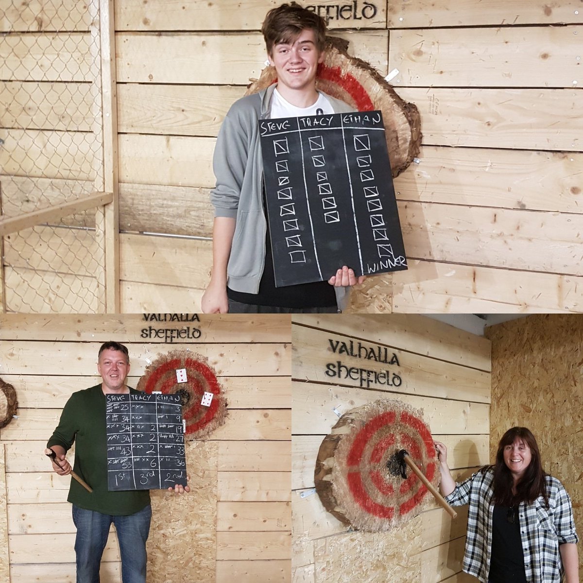Axe Throwing, the perfect family night out! #bithdaypresent #axethrowing #Sheffield #indooraxethrowing #urbanaxethrowing #Yorkshire #Valhalla #Vikings #atsocialmedia #sheffieldissuper