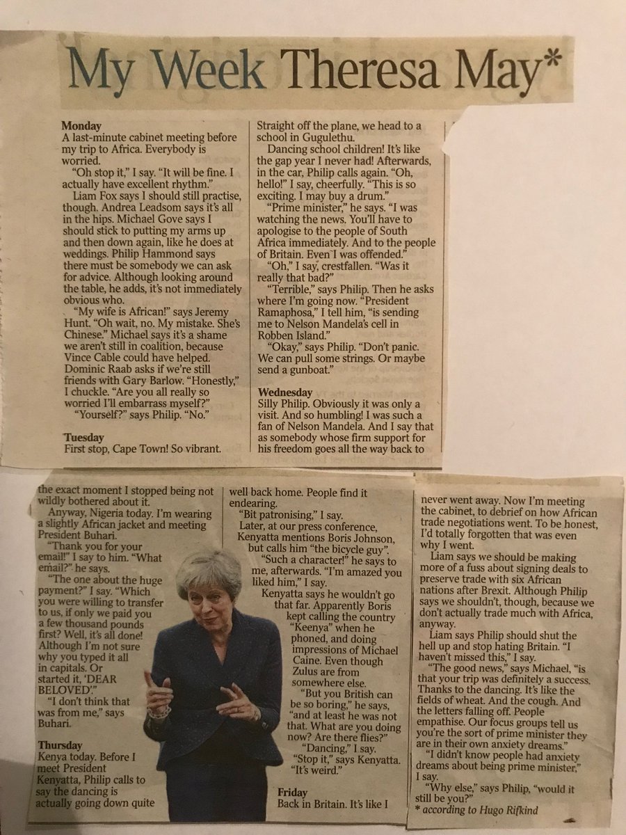 CloudsDm's tweet photo. #ThatDance ⁦@theresa_may⁩ ⁦@Jeremy_Hunt⁩ ⁦@BorisJohnson⁩  Thanks ⁦@hugorifkind⁩ https://t.co/UeugXfrl6y