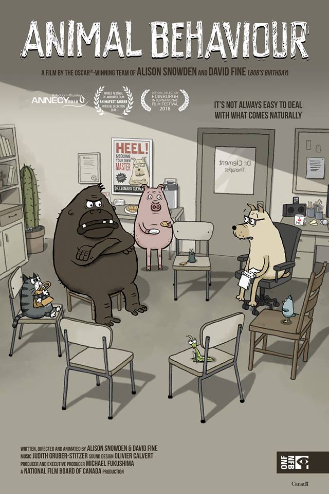 jandersonesque's tweet image. Neurotic animals really are the best kind of animals, right? Watch this newly minted NFB comedy classic in Short Cuts program 7 if you have any lingering doubts. @TIFF_NET #TIFF18 #TIFFProTips