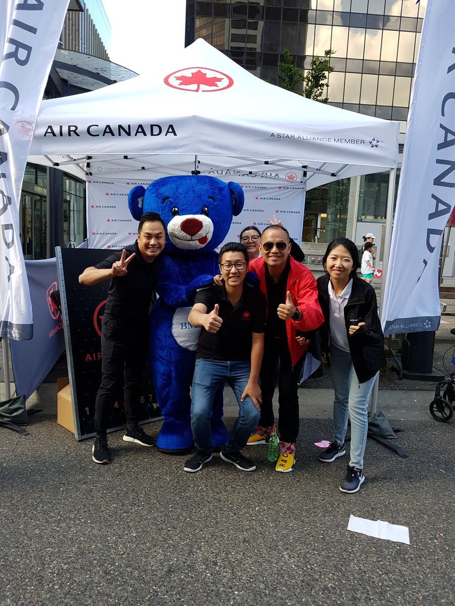 BMO bear is available for pictures at the BMO booth at Taiwanfest. come by and visit us! #BMO #VanCentreBMO